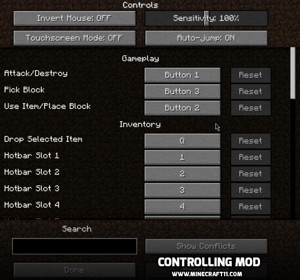 Controlling minecraft mod 1.19