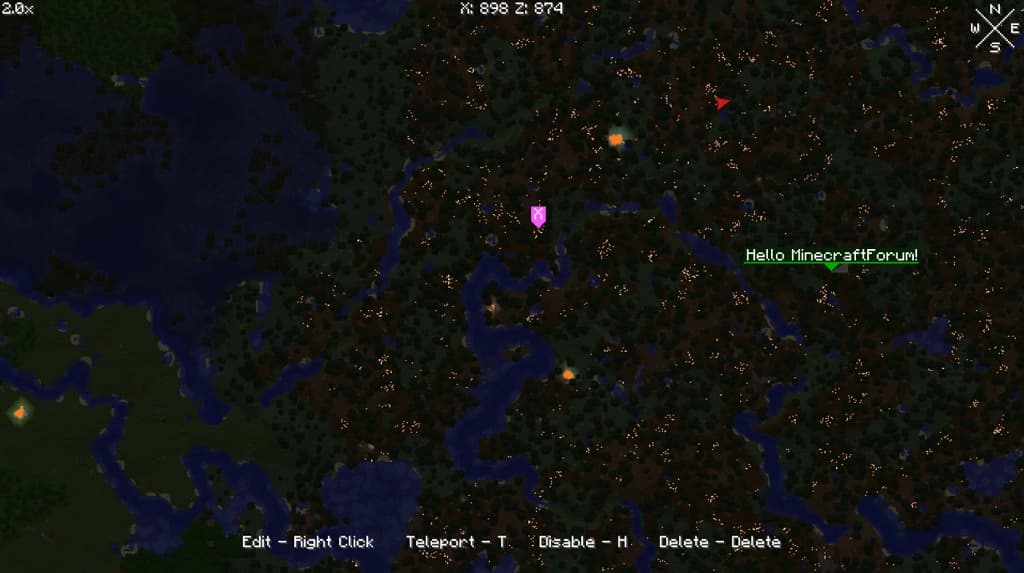 Xaero's World Map mod screenshots 4