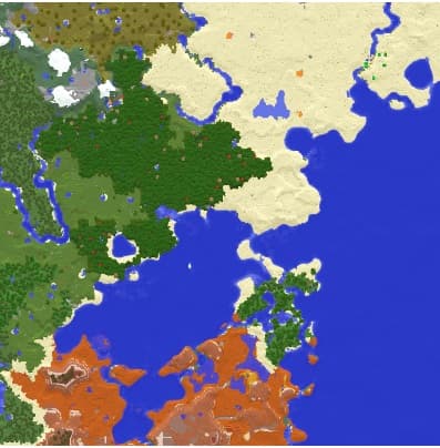 Xaero's World Map mod