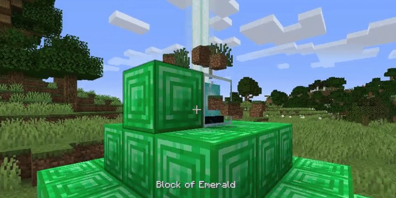place an entire stack of mineral blocks