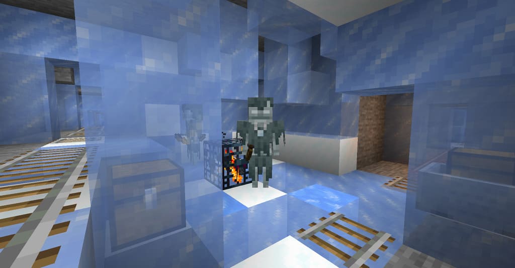Snow Dungeon in an Icy Mineshaft