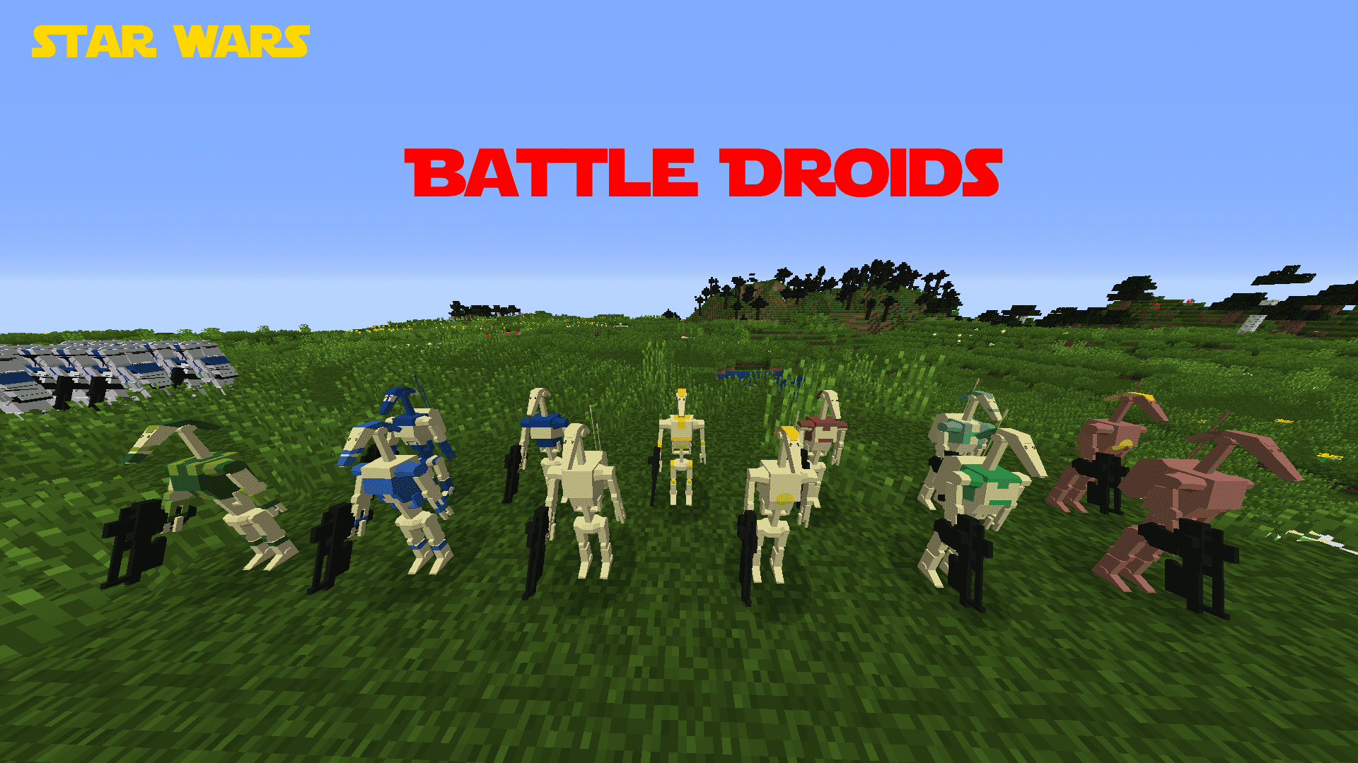 What is the title of this picture ? Wolff's Star Wars Pack for Flan's Mod 1.7.10/1.12.2 - Minecraft11.com